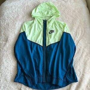 Nike Green & Teal Windbreaker Jacket